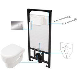 Ersatzteile-Deante Avis Badezimmer Toiletten Unterputz-WC-Set 6 in 1 - CDAS6ZPW