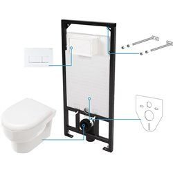 Zubehör-Deante Avis Badezimmer Toiletten Unterputz-WC-Set 6 in 1 - CDAA6ZPW