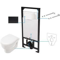 Zubehör-Deante Avis Badezimmer Toiletten Unterputz-WC-Set 6 in 1 - CDAN6ZPW