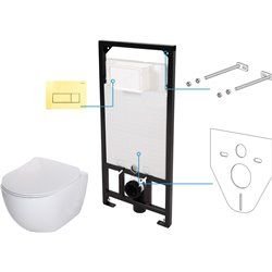 Ersatzteile-Deante Peonia Zero Badezimmer Toiletten Unterputz-WC-Set 6 in 1 - CDEZ6ZPW
