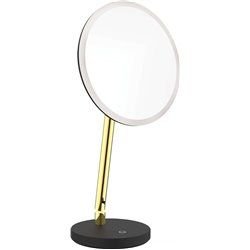 Zubehör-Deante Silia Badezimmer Zubehör Stehender Kosmetik-Spiegel mit LED-Beleuchtung - ADI_Z812