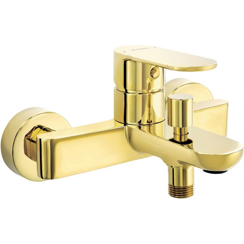 Deante Alpinia Bad Wannenarmaturen Wand-Wannenarmatur-Gold