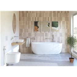 Deante Silia Bad Bidetarmaturen, Unterputzmontage, Mit Bidet-Handbrause-Edelstahl