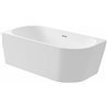 Deante Silia Bad Badewannen Acryl-Badewanne, Eck-/Freistehend, Aznahl Der Öffnungen - 150 Cm-Weiss