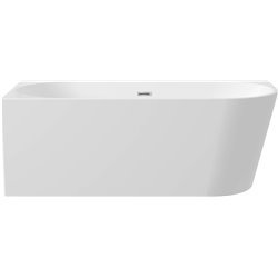 Deante Silia Bad Badewannen Acryl-Badewanne, Eck-/Freistehend, Aznahl Der Öffnungen - 150 Cm-Weiss