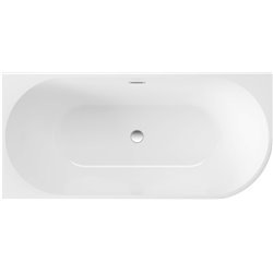 Deante Silia Bad Badewannen Acryl-Badewanne, Eck-/Freistehend, Aznahl Der Öffnungen - 150 Cm-Weiss