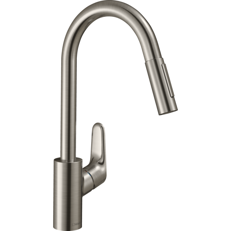 Hansgrohe Hansgrohe Focus M41 - Spültisch Einhebelmischer 240 mit ausziehbarer Geschirrbrause, Edelstahl 31815800