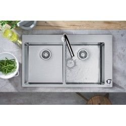 Hansgrohe Abwäschen - Küchenset - Spültisch + Spültischarmatur C71-F765-10, VerChromt 43203000