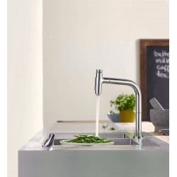 Hansgrohe Abwäschen - Küchenset - Spültisch + Spültischarmatur C71-F765-10, VerChromt 43203000