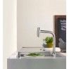 Hansgrohe Abwäschen - Küchenset - Spültisch + Spültischarmatur C71-F765-10, VerChromt