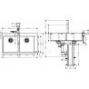 Hansgrohe Abwäschen - Küchenset - Spültisch + Spültischarmatur C71-F765-10, VerChromt