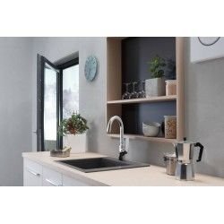 Hansgrohe S510-F450 Einbauspülbecken  Abwäschen Graphitschwarz 43312170