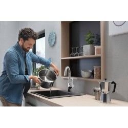 Hansgrohe S510-F450 Einbauspülbecken  Abwäschen Graphitschwarz 43312170