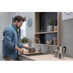 Hansgrohe S510-F450 Einbauspülbecken  Abwäschen Graphitschwarz 43312170