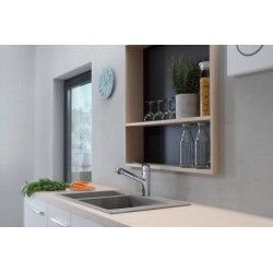 Hansgrohe S510-F635 Einbauspülbecken  Abwäschen Graphitschwarz 43315170