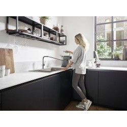 Hansgrohe S510-F635 Einbauspülbecken  Abwäschen Graphitschwarz 43315170