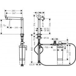 Hansgrohe HG Aqittura M91 FilterS.240 1jet Set ST 76802800