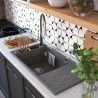 Deante Licorice Küchenarmatur - Chrom Wasserhahn mit ausziehbarer Brause für Spültisch