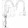 Hansgrohe Einhebel-Küchenmischer Spültischmischer Axor Citterio m.AZB BB 39835950