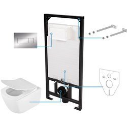 Ersatzteile-Deante Anemon Zero Unterputz-WC-Set für das Badezimmer - 6 in 1 CDZS6ZPW