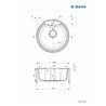 Deante Solis GranitSpüle - rund für 50 cm Schrank - ZRS_2803