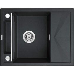 Küchenspülen & Spülbecken-Deante Magnetic Granit Einbauspüle, 1-Becken mit Abtropffläche