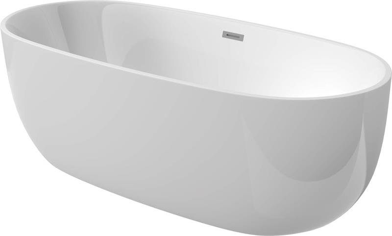 Deante Alpinia Badewannen Acryl-Badewanne, freistehend, oval - 150 cm KDU_015W