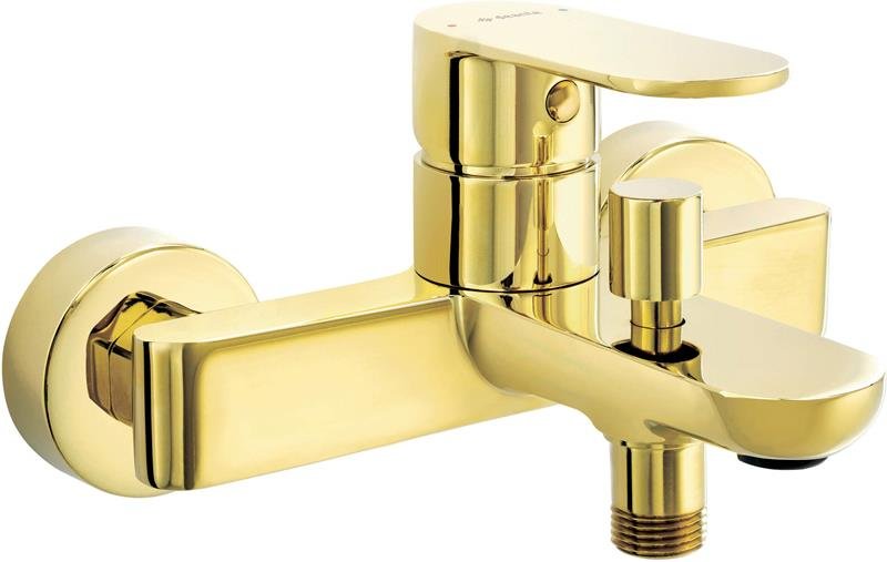 Deante Alpinia Bad Wannenarmaturen Wand-Wannenarmatur-Gold