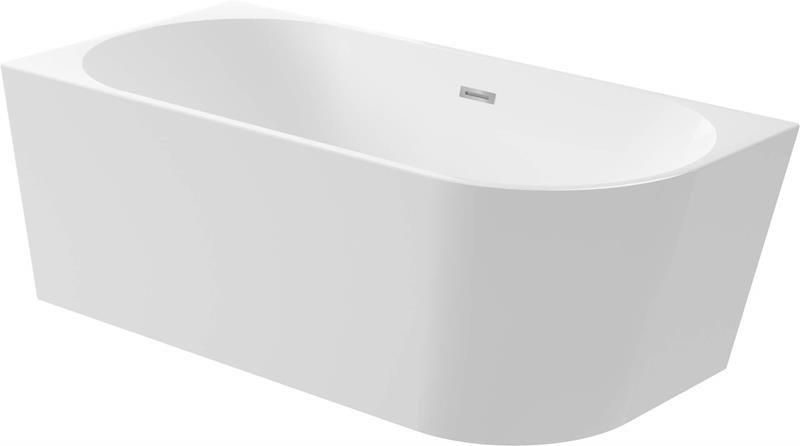 Deante Silia Bad Badewannen Acryl-Badewanne, Eck-/Freistehend, Aznahl Der Öffnungen - 150 Cm-Weiss