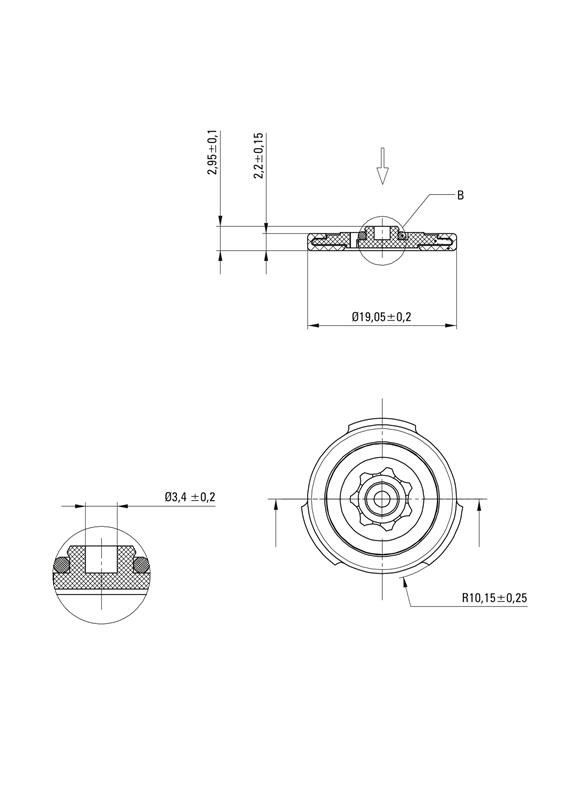 Detail-Deante Durchfluss-Reduktor für Armaturen - 5 l/min