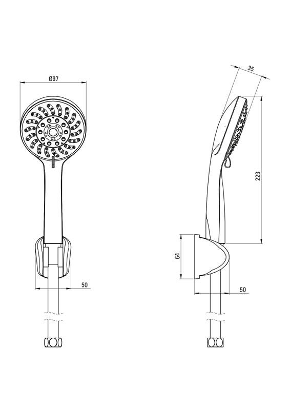 Detail-Deante Avis Badezimmer Duschsysteme Punkt-duschsystem NGV_N41K