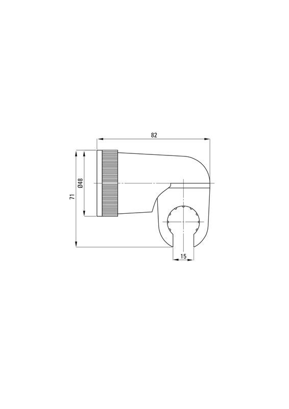 Detail-Deante Badezimmer Handbrausehalter Punktgriff, Handbrausen - beweglich ANN_021U