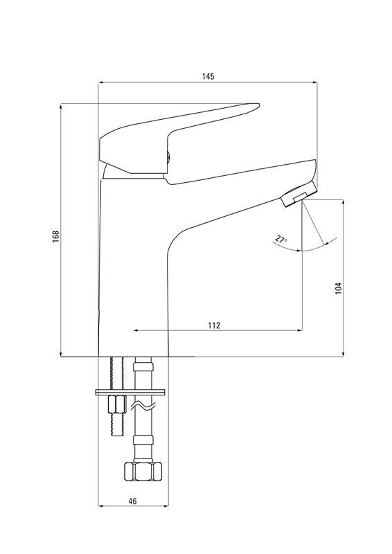 Detail-Deante Boro Badezimmer Waschbeckenarmaturen BMO_020M mit Einhebelbedienung