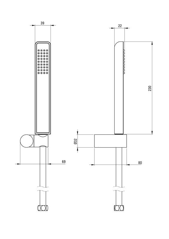 Detail-Deante Hiacynt Bad Dusch-Sets Punkt-Dusch-Sets-Bianco